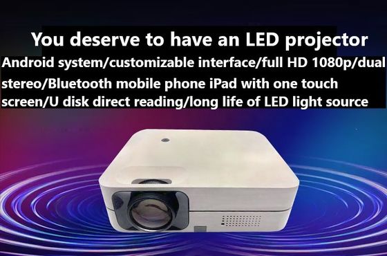 cinéma d'affichage à cristaux liquides Android Mini Portable Projectors For Hotel de 1920*1080dpi WIFI